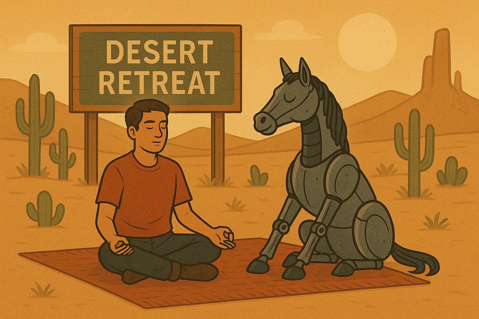 C.H.A.R.L.E.S. Goes on a Silent Retreat