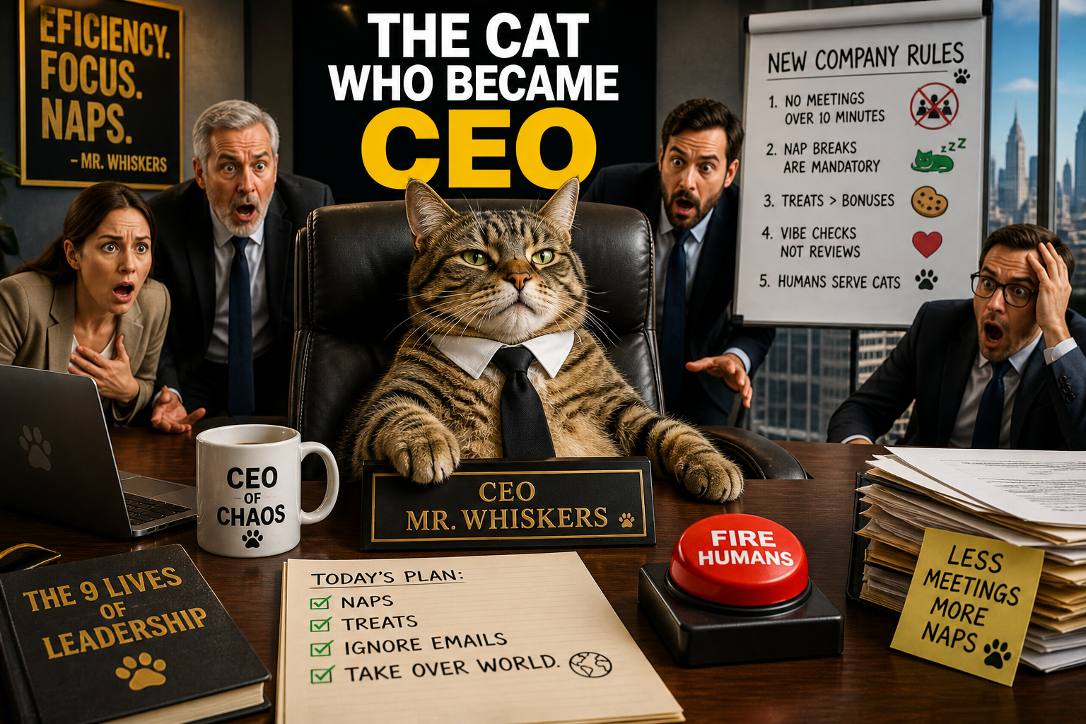 The Cat Who Became CEO 3 The Cat Who Became CEO (And Fired the Humans on Day One?!)”