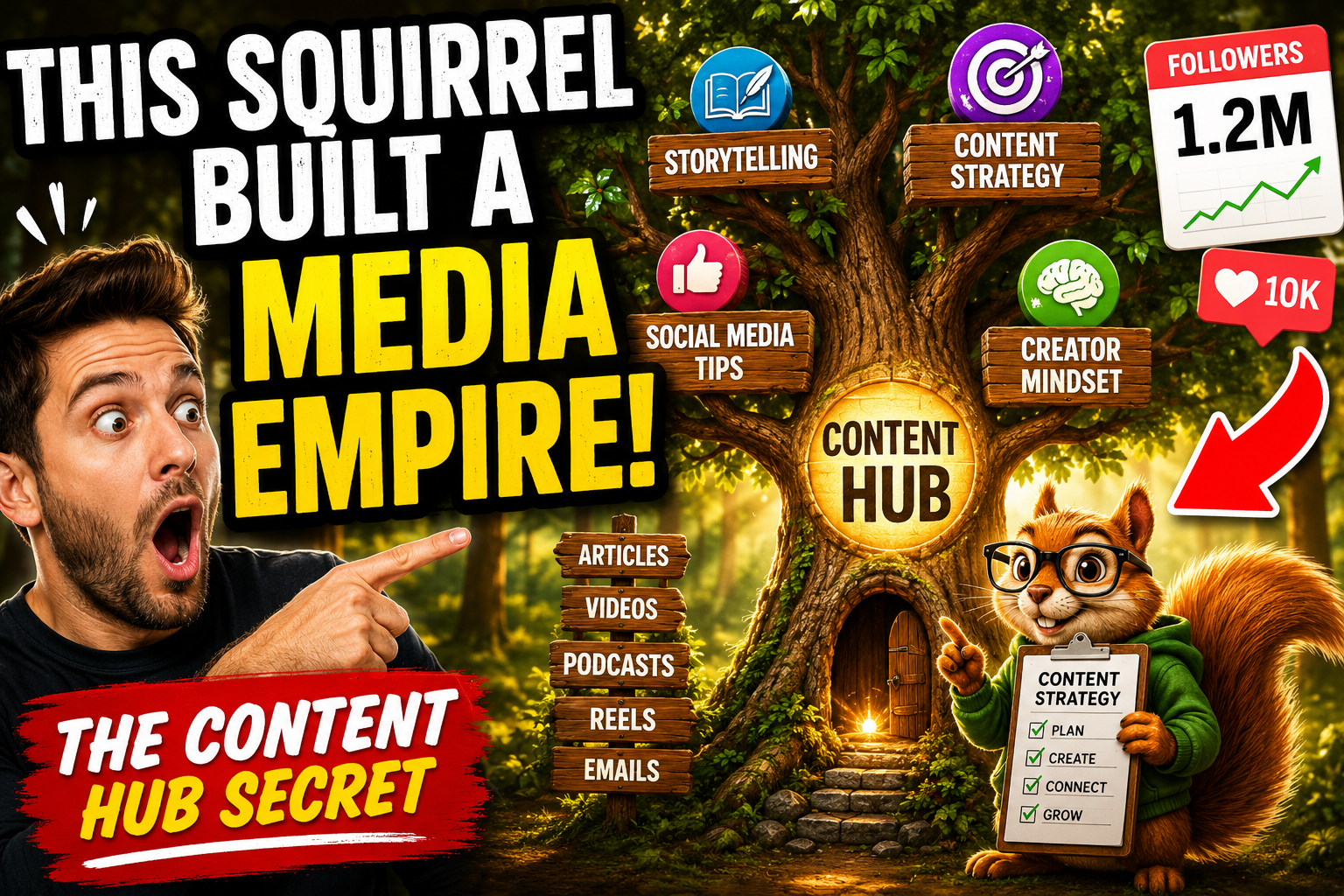 This squirrel built an empire